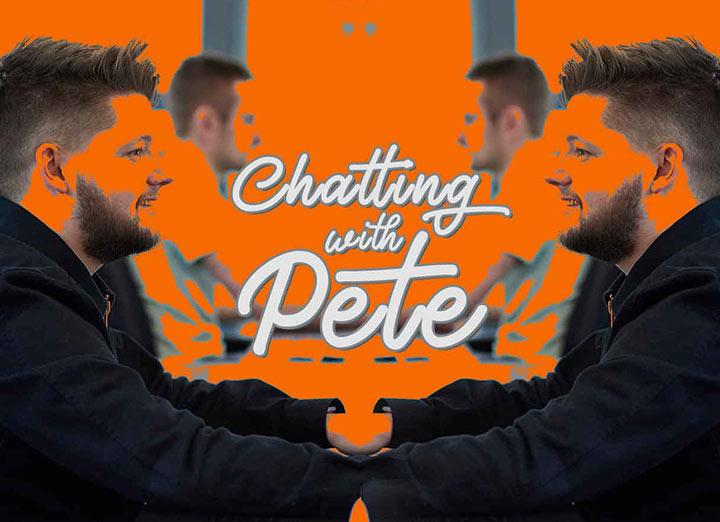 chatting with Pete