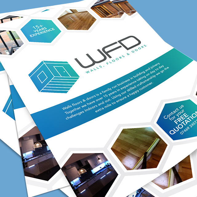 Construction brand flyer designs