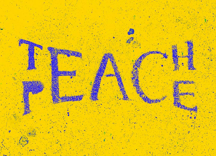 Teach and Peace Graphic