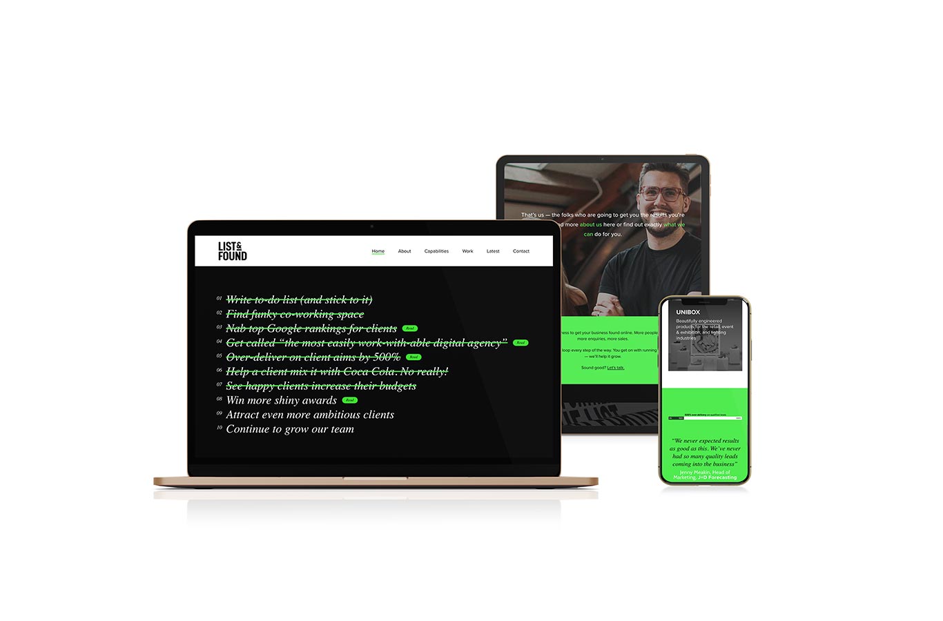 List and found digital marketing website manchesster