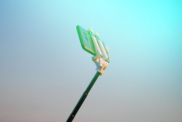 Selfie stick showing Ugc