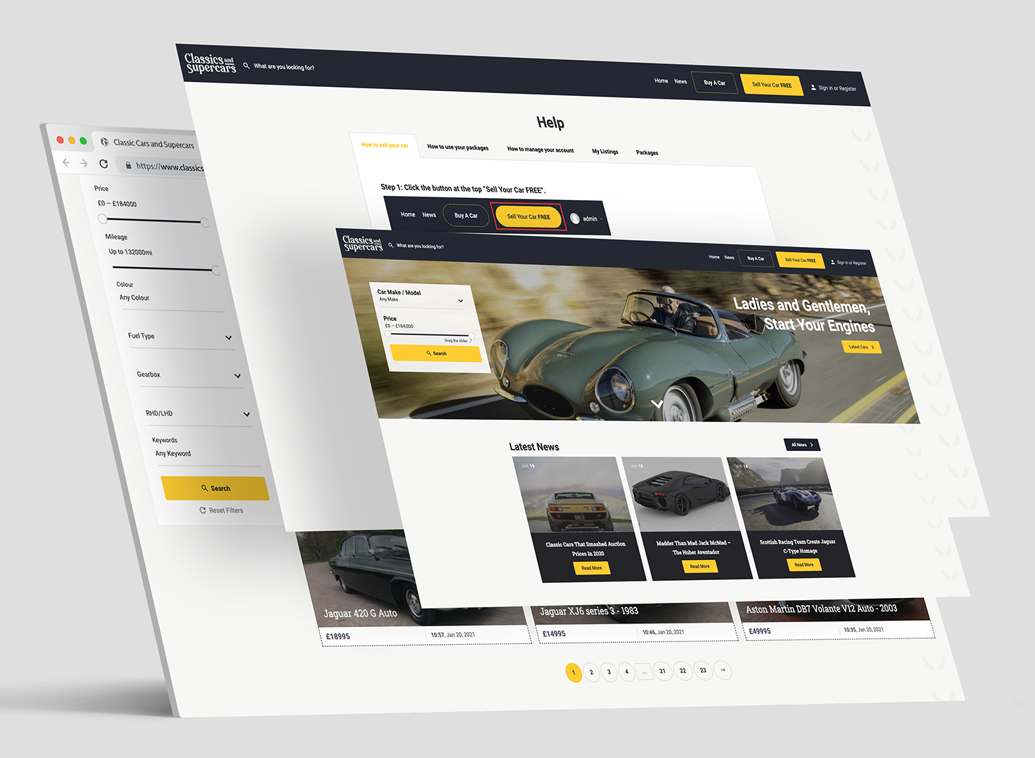 car auction help page