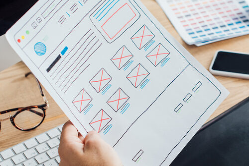 ux and wireframe