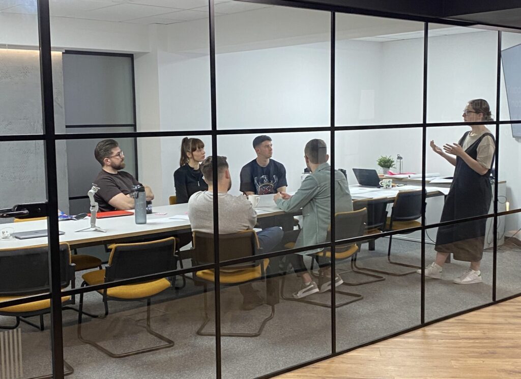 Create8 web development agency staff in the boardroom