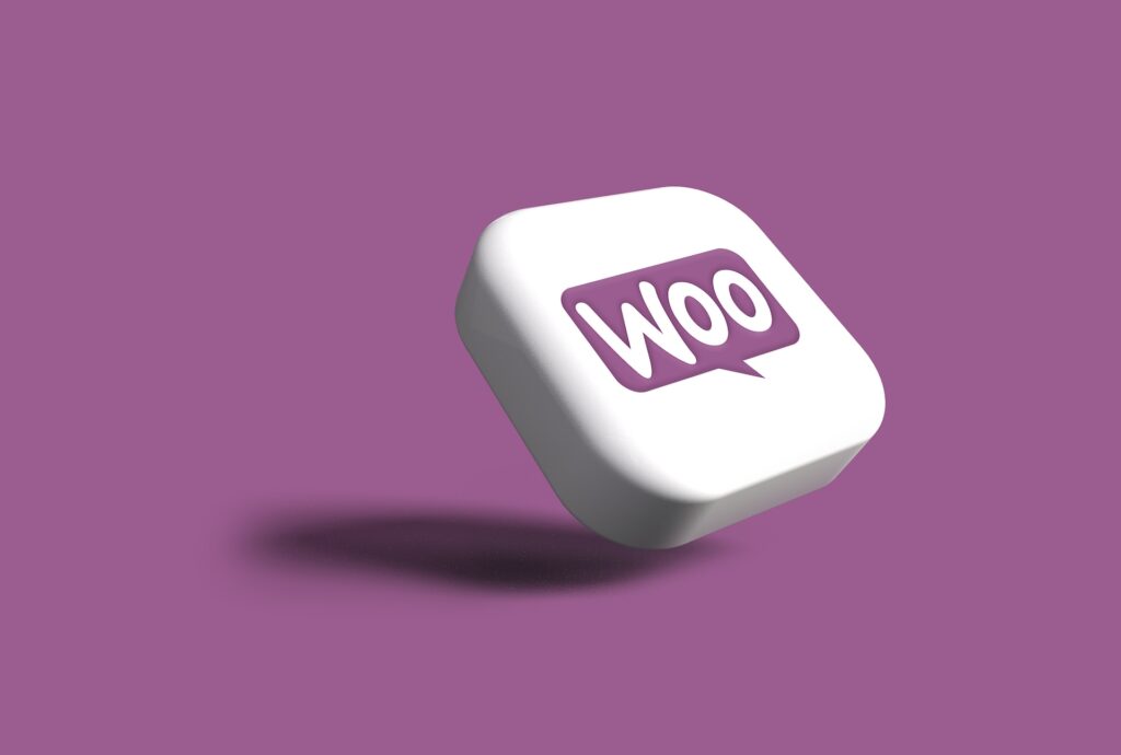 WooCommerce logo against a purple background