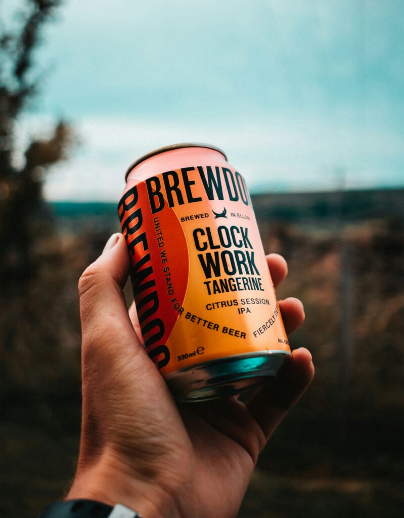 Brew Dog IPA beer can packaging