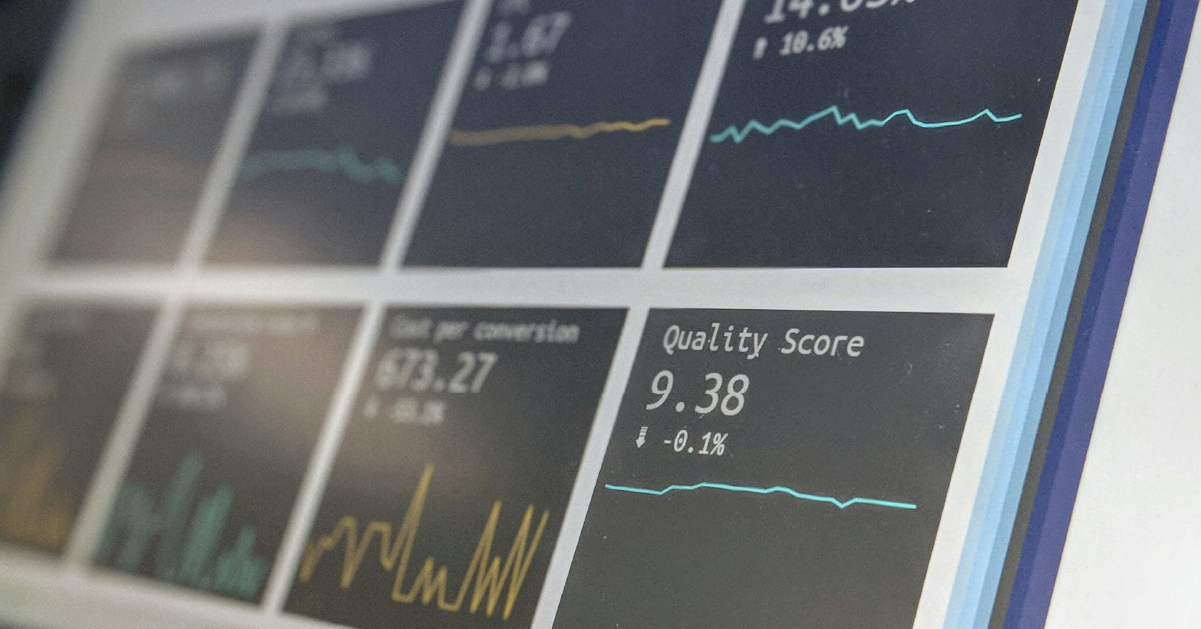 Content writing analytics data displayed on a computer screen