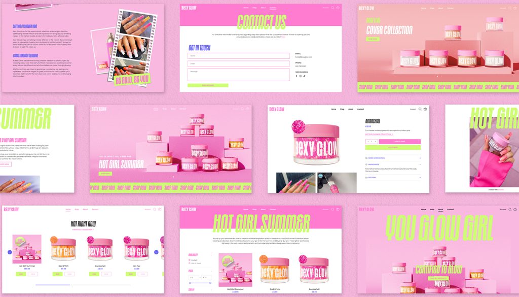 Bexy Glow Shopify theme case study image