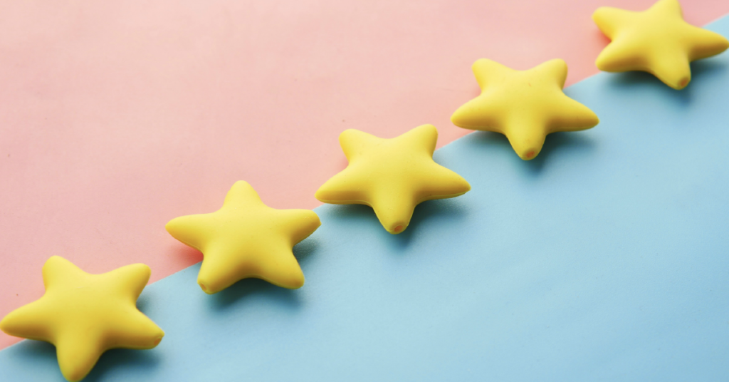 5 star reviews