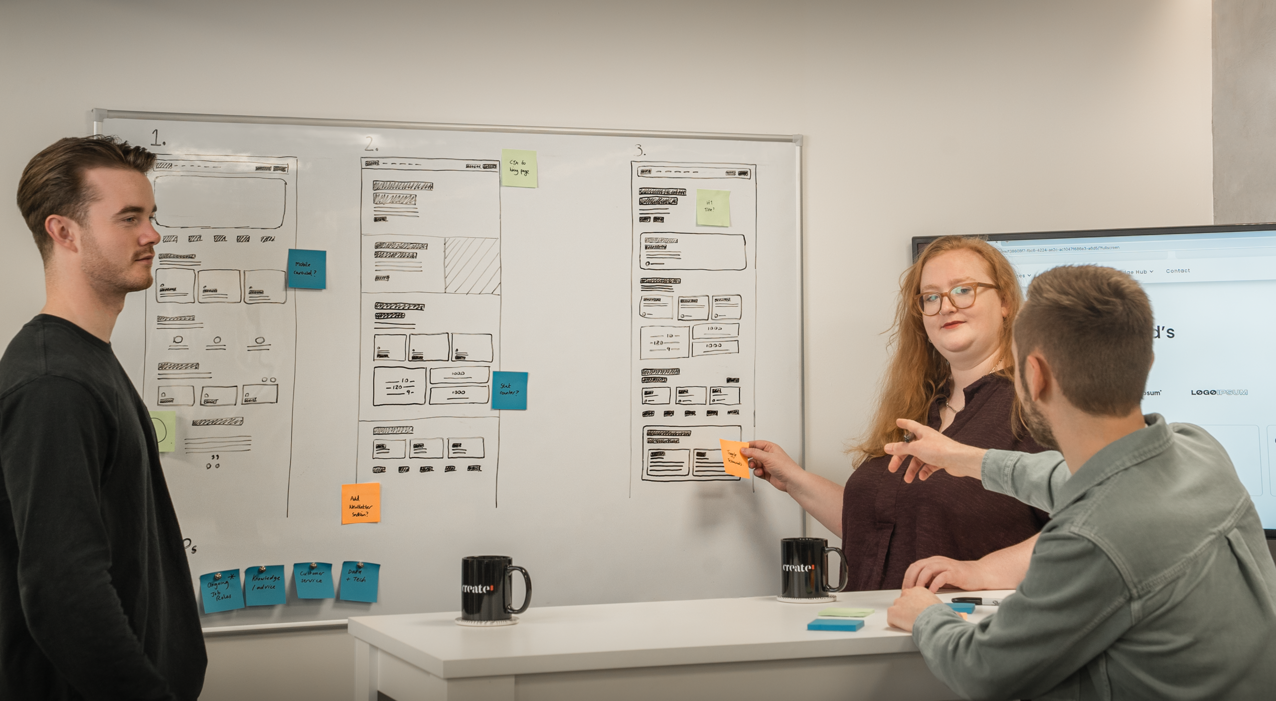 UX wireframe creation