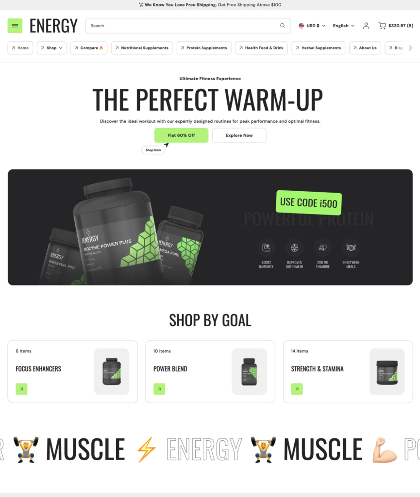 Energy Shopify Theme