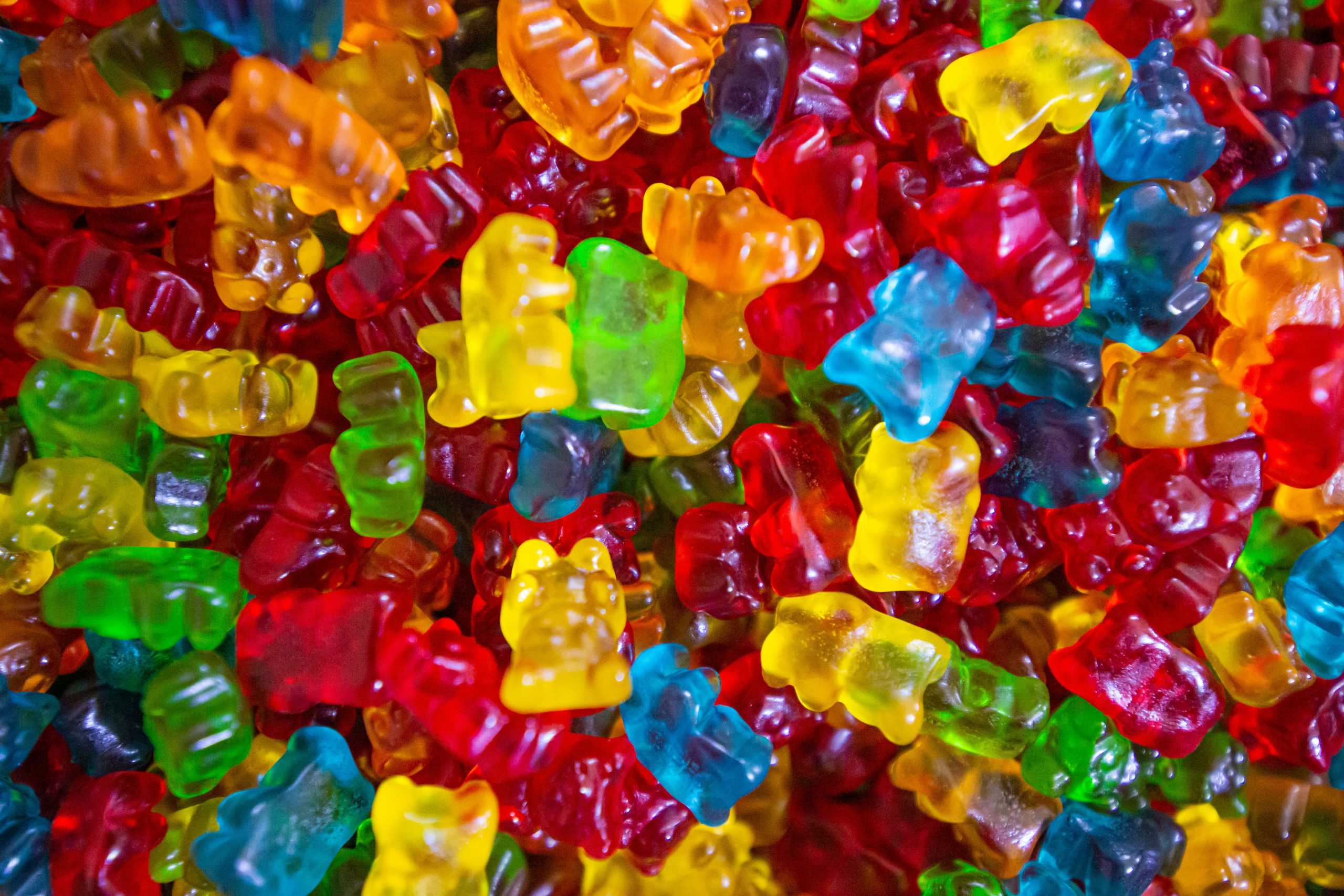 Pile of gummy bears