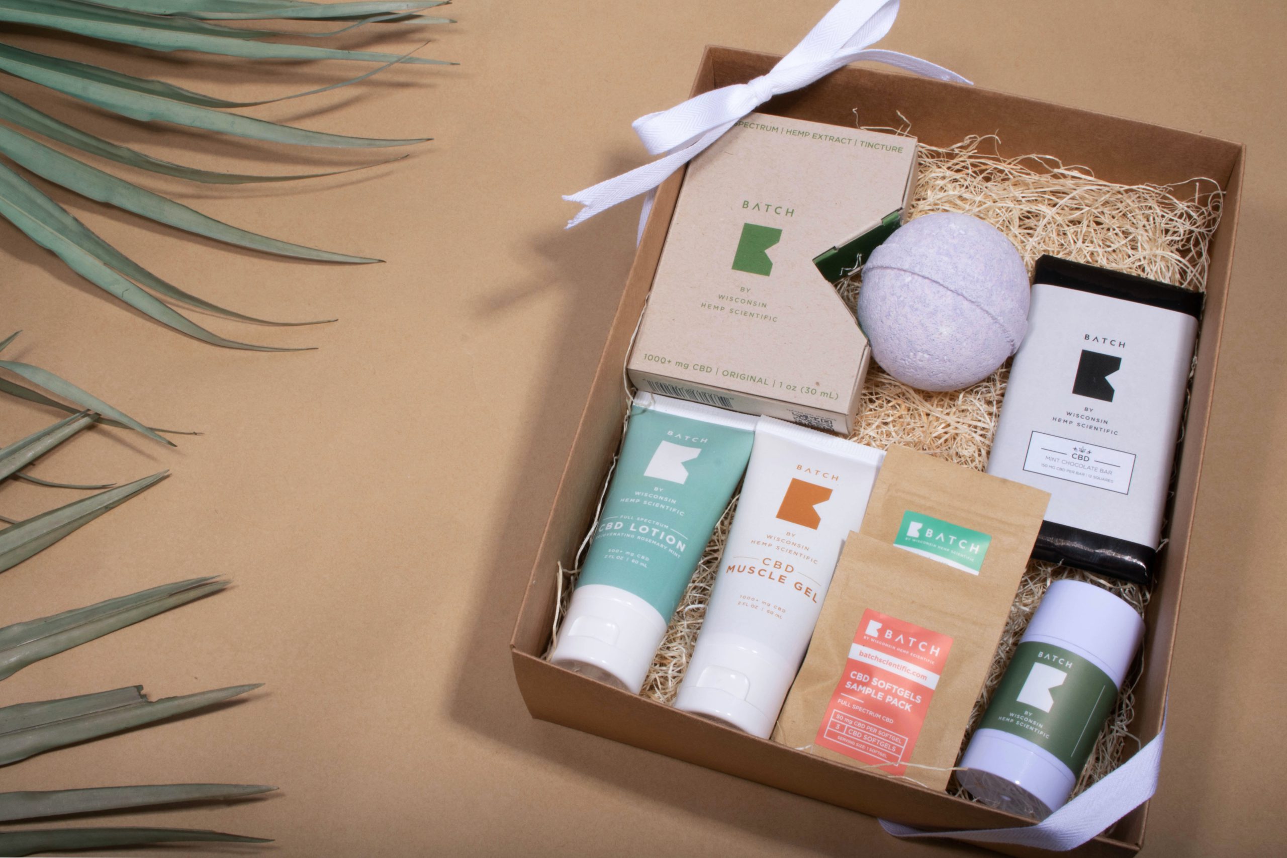 Toiletries product bundle shipped in a cardboard box, created by a custom Shopify app
