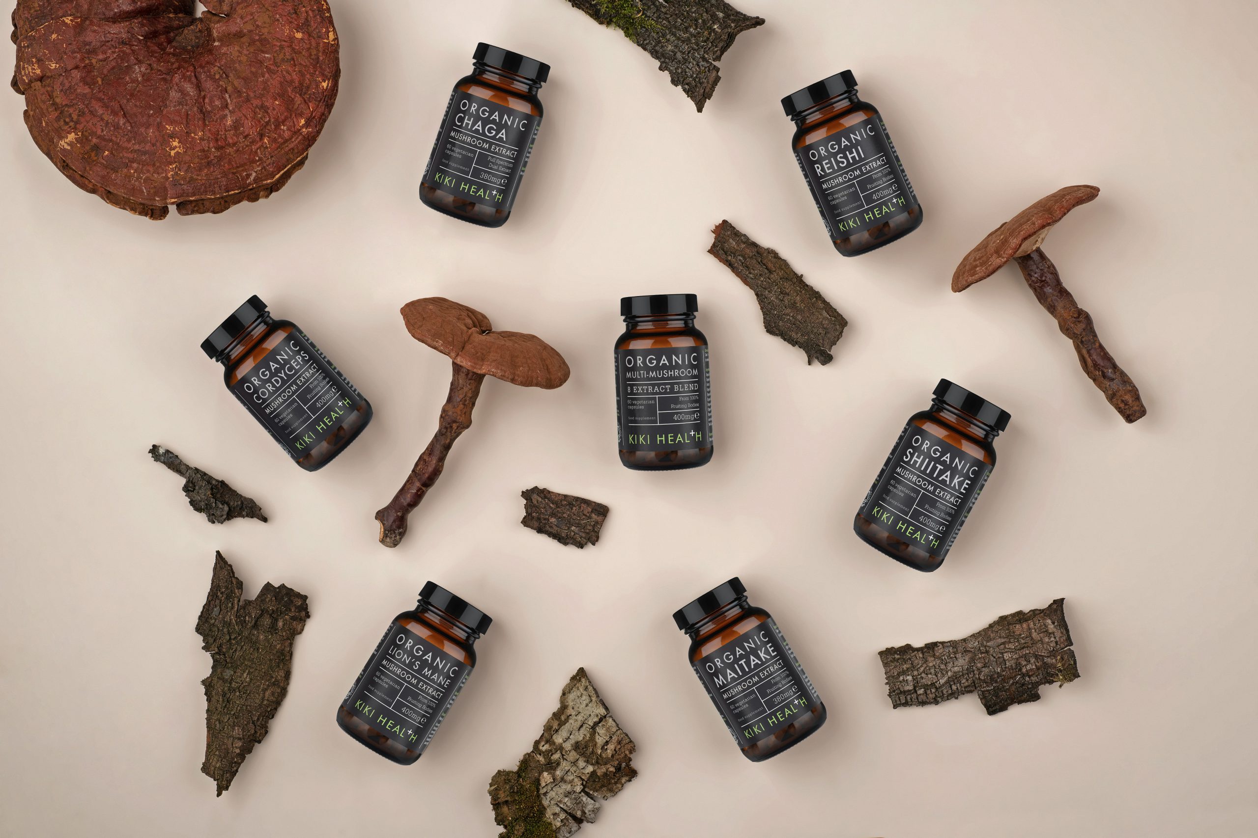 organic health supplements and mushrooms