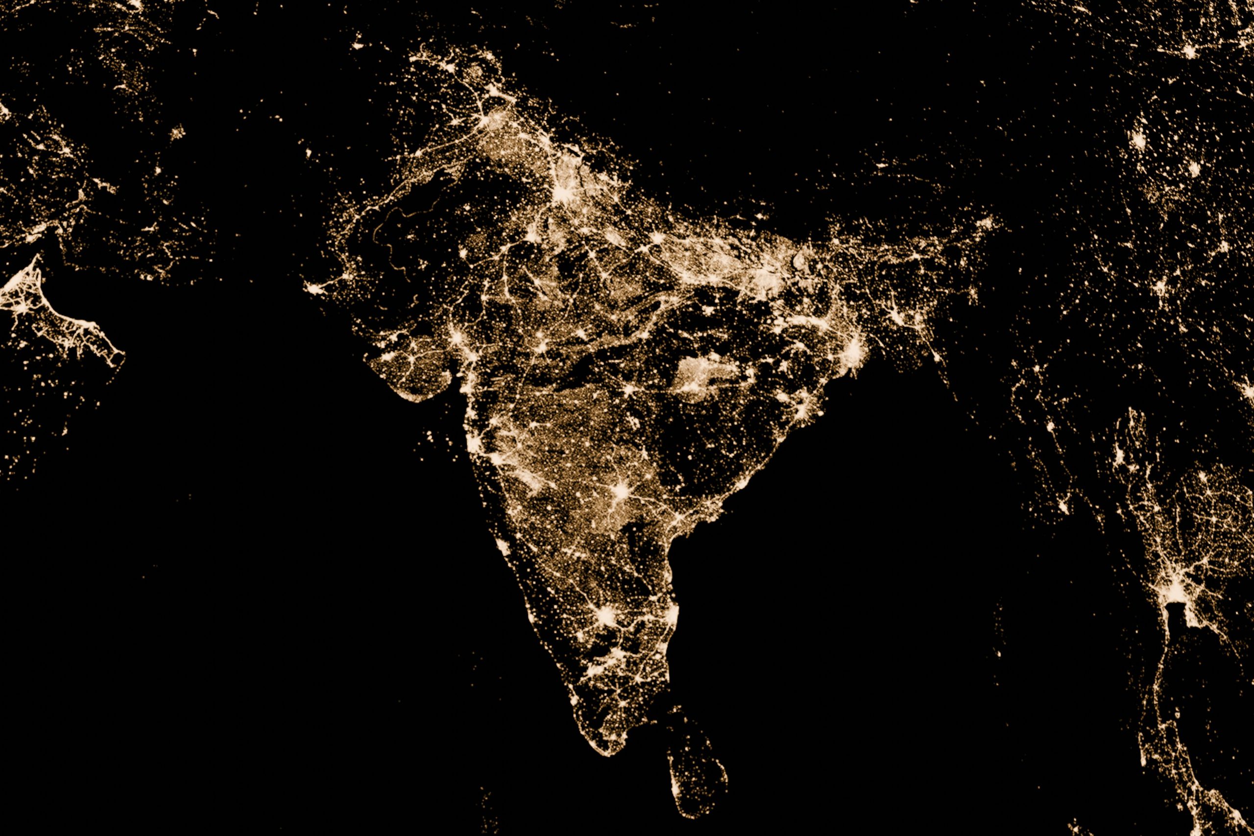 Map of the world at night