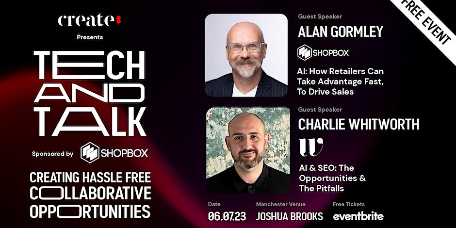 Tech and Talk Free Networking Event Flyer