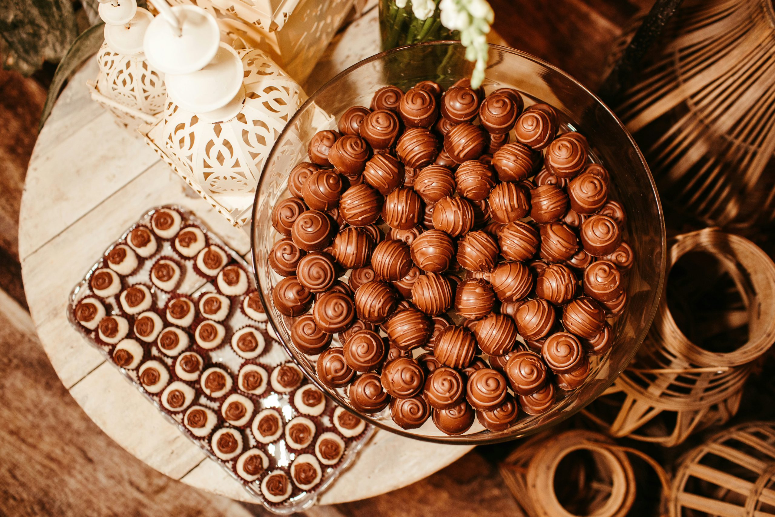 Chocolates in a bowl