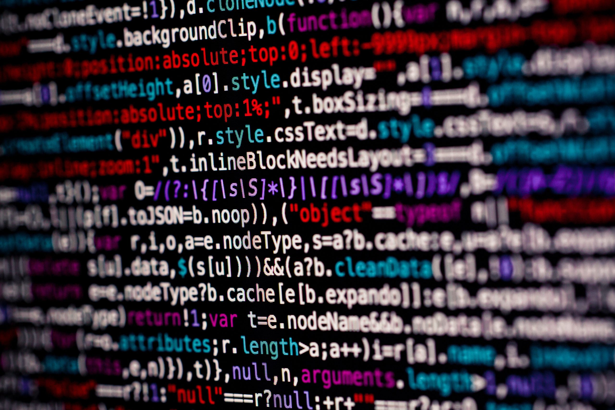 Code shown on a computer screen to indicate how a CMS makes your life easier